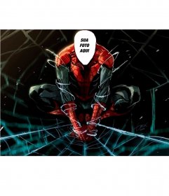 Efeito da foto do Spiderman a ver com o seu rosto