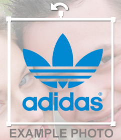 Etiqueta do logotipo da Adidas Originals para suas fotos