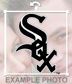 Efeito da foto para colar o logotipo da equipe de White Sox em suas fotos