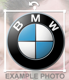 BMW logo etiqueta para suas fotos