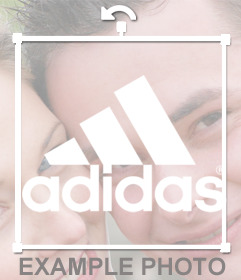 Adidas Esporte logotipo para adicionar as suas fotos para Fotomontagem
