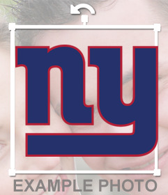 Etiqueta do logotipo de New York Giants para o seu