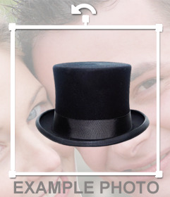 Usar um chapéu alto preto com esta etiqueta elegante
