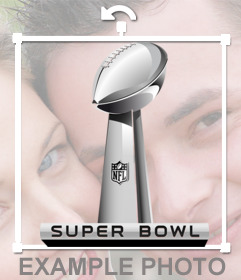 Super Bowl troféu para colocar em suas fotos favoritas livre