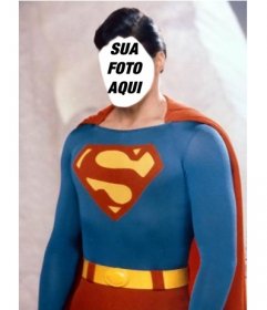 Fotomontagem para se tornar Superman com a foto que deseja