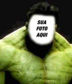 Incredible Hulk fotomontagem para colocar seu rosto