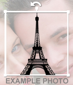 Torre Eiffel etiqueta para pôr sobre sua foto com o nosso editor online. etiqueta em linha