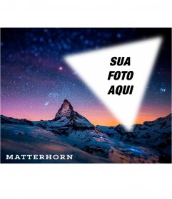 Cartão postal do Matterhorn com sua foto
