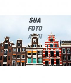Colagem especial com uma foto de Amsterdam
