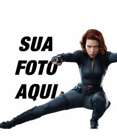 Faça uma fotomontagem com a Viúva Negra 