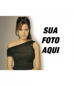 Fotomontagem com Angelina Jolie para aparecer ao seu lado