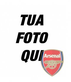 Collage di mettere scudo Arsenal nella foto. Perfetto per mettere il tuo avatar