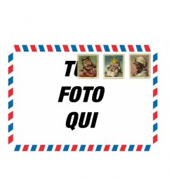 Cornice foto di una lettera ai Re Magi 