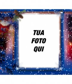 Cartolina di Natale speciale per aggiungere la tua foto con un filtro decorativo