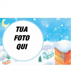 Turno cornice di Natale paesaggio