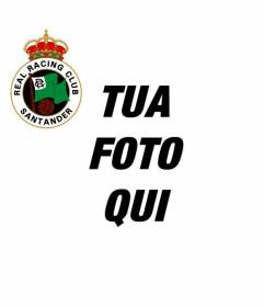 L"avatar di facebook con il Real Racing Club Santander di scudo sopra la vostra foto