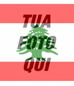 Bandiera del Libano per mettere su limmagine del profilo di social networking