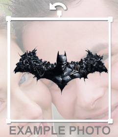 Mettere il pipistrello Batman Origini nelle foto