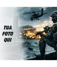 Battlefield videogiochi fotomontaggio con la tua foto