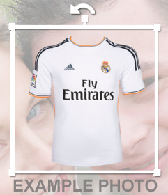 Adesivo per mettere la maglia del Real Madrid nella foto 