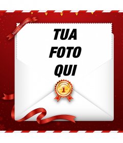 Invia on-line i migliori auguri di Natale con la tua foto per la vostra famiglia o