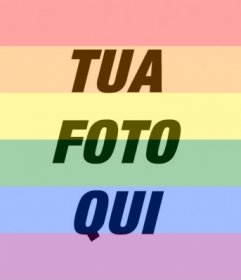 Metti online la bandiera del gay pride arcoriris sulla tua foto