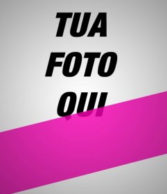 Creare collage con le vostre foto con un filtro vignettatura e una banda diagonale rosa su di loro, in cui è possibile includere un testo