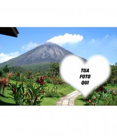 Cartolina del vulcano Arenal per decorare la vostra immagine