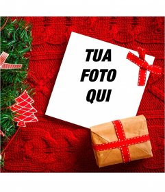 Collage di Natale con un albero di 