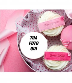 Cartolina di mettere la tua foto su un cupcake