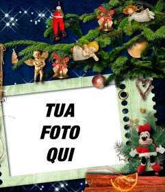 Fotomontaggio di Natale per decorare la tua foto