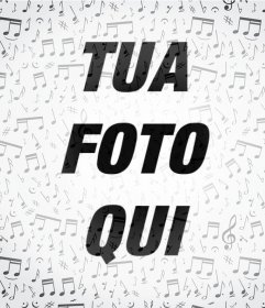 Filtro per le foto con molte note musicali 
