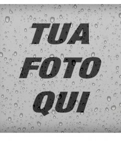 Wt filtrare per le tue foto e aggiungere gocce dacqua 