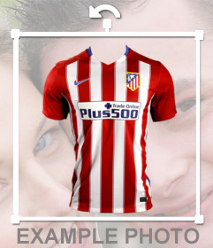 Incollare la maglia dellAtletico Madrid sulle tue foto come un adesivo effetto 
