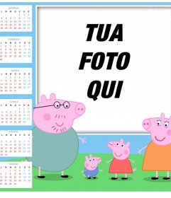 Effetto dei bambini 2016 Calendario per modificare con la tua foto