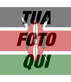 Filtro del Kenya bandiera per mettere sul proprio profilo foto