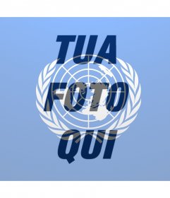 Bandiera delle Nazioni Unite per mettere su foto