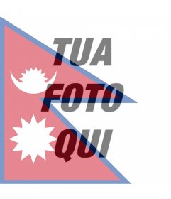 Effetto Foto del Nepal bandiera per la vostra foto