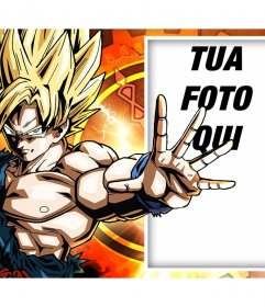 Effetto Foto con Goku come super sayayin per modificare con la tua foto 