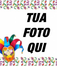 Effetto Foto per festeggiare il carnevale a caricare la tua foto 