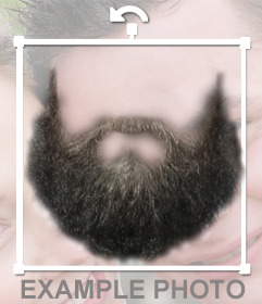 Fotomontaggio per mettere la barba sulla foto