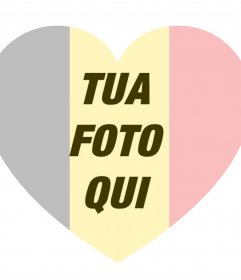 La vostra immagine del profilo con a forma di cuore Belgio bandiera 
