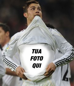 Creare collage di foto con Cristiano Ronaldo e caricare una foto che appare nella