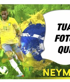 Fotomontaggio con Neymar Jr