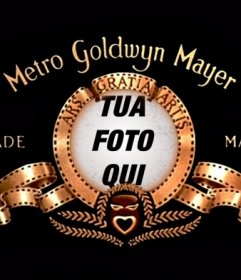 Fotomontaggio di mettere la vostra immagine nel logo della Metro Goldwyn Mayer