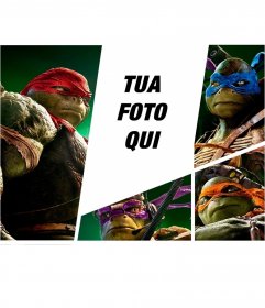 Fotomontaggio con le nuove tartarughe ninja