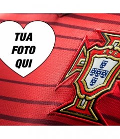 Fotomontaggio per personalizzare con la tua foto e sostenere la squadra di calcio