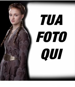 Effetto foto modificabile di mettere la tua foto accanto al Sansa Stark