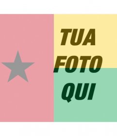 Filtro libero per la tua foto con la bandiera della Guinea Bissau