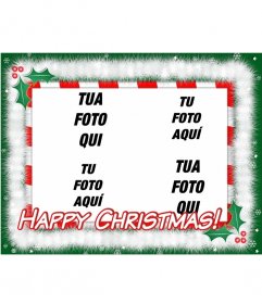 Cartolina di Natale da fare con le vostre foto preferite (4) la lettura di HAPPY CHRISTMAS!